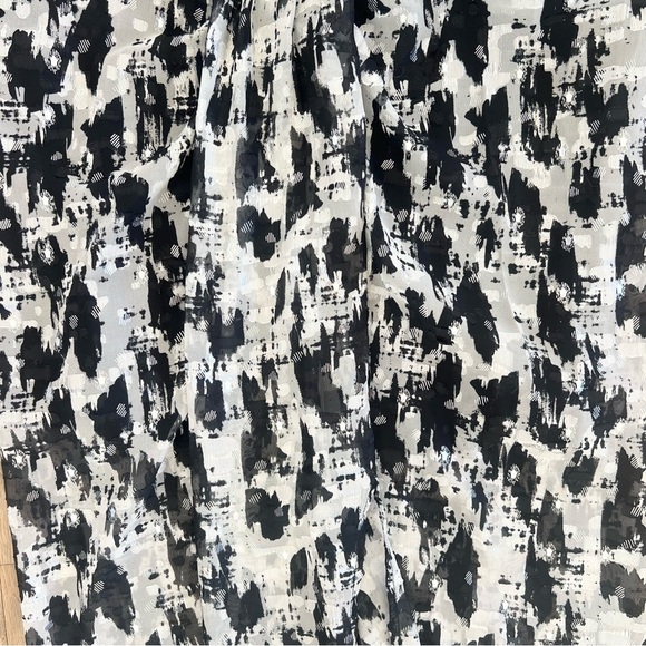 NWT Mango MNG Women’s Falda Floc Black and White Printed Midi Skirt Size Small - Picture 5 of 15